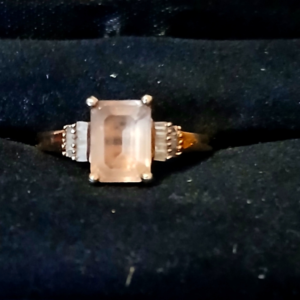 Genuine Morganite Ring